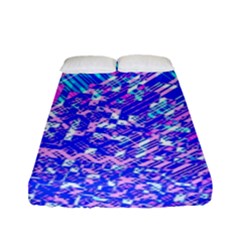 Root Humanity Bar And Qr Code Combo In Purple And Blue Fitted Sheet (full/ Double Size) by WetdryvacsLair