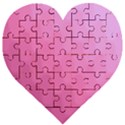 Wonderful Gradient Shades 5 Wooden Puzzle Heart View1
