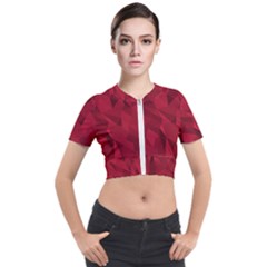 Amaranth Short Sleeve Cropped Jacket by webstylecreations