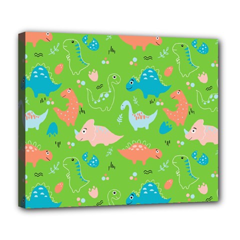 Funny Dinosaur Deluxe Canvas 24  X 20  (stretched) by SychEva
