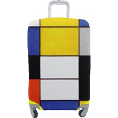 Composition A By Piet Mondrian Luggage Cover (large) by impacteesstreetweareight