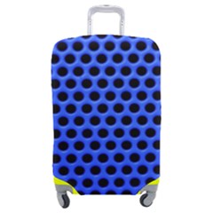 Metallic Mesh Screen-blue Luggage Cover (medium) by impacteesstreetweareight