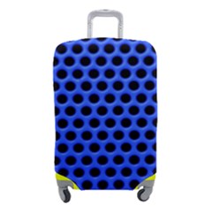 Metallic Mesh Screen-blue Luggage Cover (small) by impacteesstreetweareight