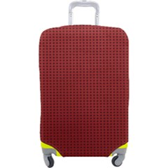 Metallic Mesh Screen 2-red Luggage Cover (large) by impacteesstreetweareight