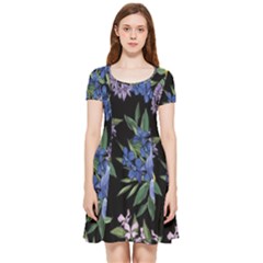 Floral Inside Out Cap Sleeve Dress by Sparkle