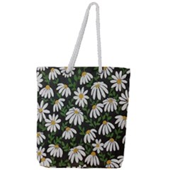 Floral Full Print Rope Handle Tote (large) by Sparkle