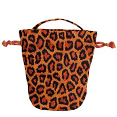 Leopard-print 3 Drawstring Bucket Bag by skindeep
