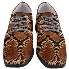Leatherette Snake 3 Women Heeled Oxford Shoes by skindeep
