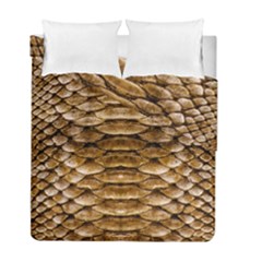 Reptile Skin Pattern 11 Duvet Cover Double Side (full/ Double Size) by skindeep