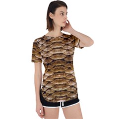 Reptile Skin Pattern 11 Perpetual Short Sleeve T-shirt by skindeep