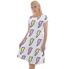 Pattern Cute Flash Design Classic Short Sleeve Dress by brightlightarts