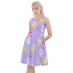 My Adventure Pastel Knee Length Skater Dress With Pockets by thePastelAbomination