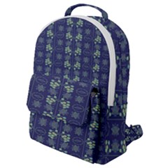 Flowers Pattern Flap Pocket Backpack (small) by Sparkle