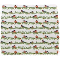 Bullfinches On The Branches Seat Cushion by SychEva