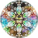 375 Chroma Digital Art Custom Wooden Puzzle Round View1