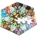 375 Chroma Digital Art Custom Wooden Puzzle Hexagon View2