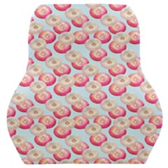 Pink And White Donuts On Blue Car Seat Back Cushion  by SychEva