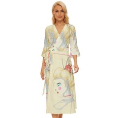 Clown Maiden Midsummer Wrap Dress by Limerence