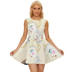 Clown Maiden Sleeveless Button Up Dress by Limerence