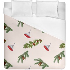 Rowan Branches And Spruce Branches Duvet Cover (king Size) by SychEva