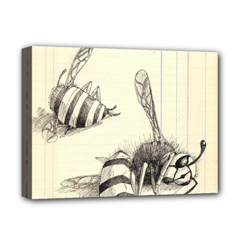 Bees Deluxe Canvas 16  X 12  (stretched)  by Limerence