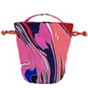 Painted Marble Drawstring Bucket Bag View2