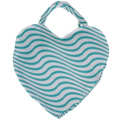 Beach Waves Giant Heart Shaped Tote by Sparkle