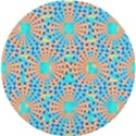 Illusion Waves Pattern UV Print Round Tile Coaster View1
