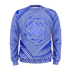 Illusion Waves Pattern Men s Sweatshirt by Sparkle