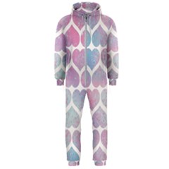 Multicolored Hearts Hooded Jumpsuit (men)  by SychEva