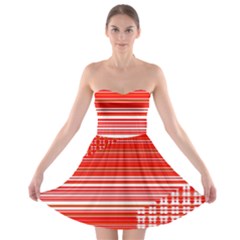 Gradient Strapless Bra Top Dress by Sparkle