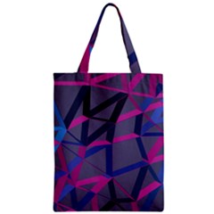 3d Lovely Geo Lines Zipper Classic Tote Bag by Uniqued