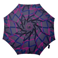 3d Lovely Geo Lines Hook Handle Umbrellas (medium) by Uniqued