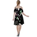 Digital Illusion Cut Out Shoulders Chiffon Dress View2