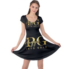 Plugged Into Gold Cap Sleeve Dress by pluggedintogold