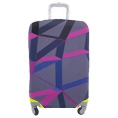 3d Lovely Geo Lines Luggage Cover (medium) by Uniqued