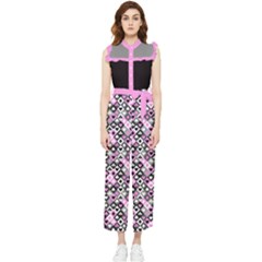 Cp-13b Women s Frill Top Jumpsuit by flowerland
