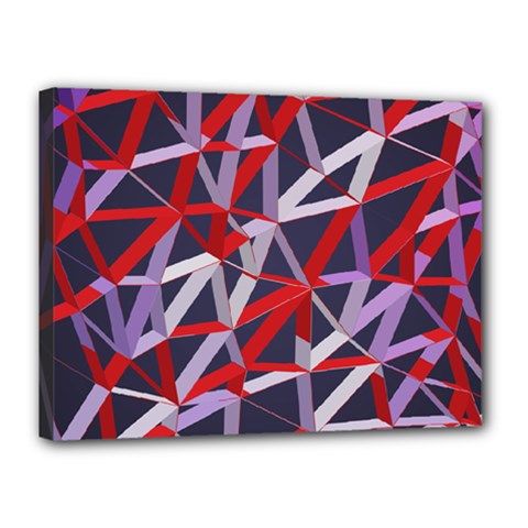 3d Lovely Geo Lines Vii Canvas 16  X 12  (stretched) by Uniqued