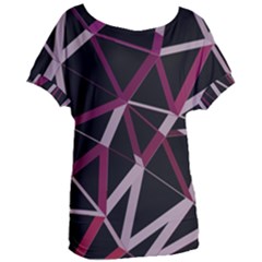 3d Lovely Geo Lines Iii Women s Oversized Tee by Uniqued