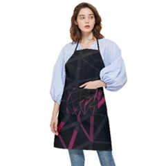 3d Lovely Geo Lines Viii Pocket Apron by Uniqued