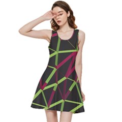 3d Lovely Geo Lines X Inside Out Racerback Dress by Uniqued
