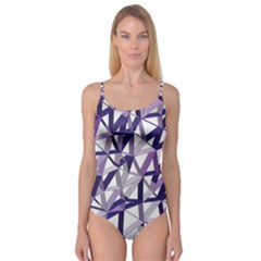 3d Lovely Geo Lines X Camisole Leotard  by Uniqued