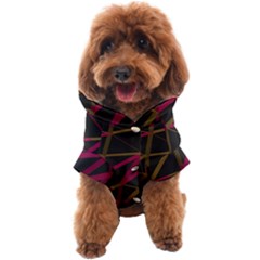 3d Lovely Geo Lines Xi Dog Coat by Uniqued