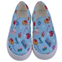 New Year Elements Kids  Canvas Slip Ons View1