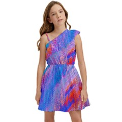 Fractal Kids  One Shoulder Party Dress by Sparkle