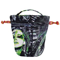Dubstep Alien Drawstring Bucket Bag by MRNStudios