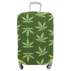 Weed Pattern Luggage Cover (medium) by Valentinaart