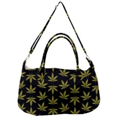 Weed Pattern Removal Strap Handbag by Valentinaart