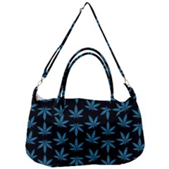 Weed Pattern Removal Strap Handbag by Valentinaart
