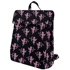 Cupid Pattern Flap Top Backpack by Valentinaart